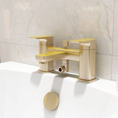 Flite Bath Shower Mixer - Brushed Brass